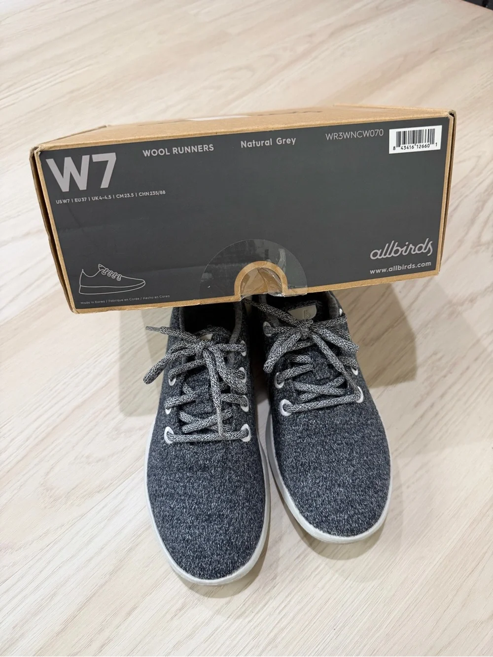allbirds Wool Runners in Heather Gray